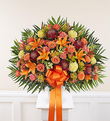Standing Mixed Basket In Fall Colors